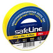 Изолента ПВХ желтая 19х20м 9367 Safeline