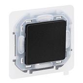 Переключатель одноклавишный INSPIRIA скрытой установки IP44 10A проходной 250В схема 6 антрацит 673673 Legrand