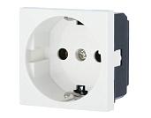 Розетка с заземляющими контактами, без шторок, LK45 (851304) Ecoplast