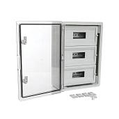 Корпус пластиковый распределительный ЩРН-45 IP65 прозрачная дверь 500х350х190 PR08.26504 Промрукав