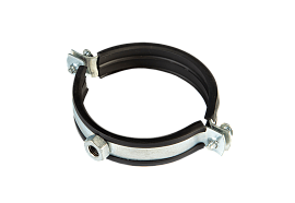 Хомут трубный с рез.профилем (74-80мм) 2 1/2" M10 ZN