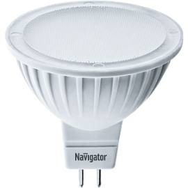 Лампа светодиодная 5 Вт GU5.3 MR16 3000К 360Лм матовая 12В рефлекторная 94262 Navigator
