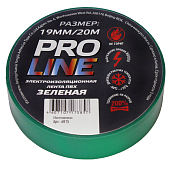 Изолента ПВХ зеленая 19мм 20м 6815 Pro-Line