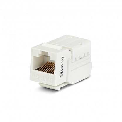Изображение товара Hyperline KJNE-8P8C-C5e-90-WH Вставка Keystone Jack RJ-45(8P8C), категория 5e, 110 IDC, заделка с помощью NE-TOOL, белая