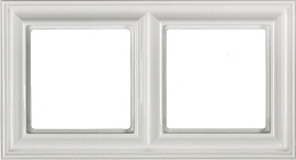 Рамка для розеток и выключателей 2 поста Ecoprofi Deco белый EPD482WW JUNG