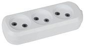 Колодка 3 гнезда, без заземления KX-3 Б0028331 ЭРА