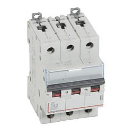 Выключатель автоматический DX3 40А 3П трехполюсный D 10кА 408093 Legrand