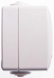 Розетка открытой установки IP44 белая РА 10-125Б-би/RA10-125B-BI брызгозащищенная Wessen РОНДО Schneider Electric