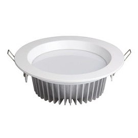 Светильник светодиодный встраиваемый. PLED DL 24Вт 1200Лм 3000К D=195мм 50led IP20 теплый .1003256 Jazzway