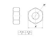 Гайка шестигранная М6 g6grm6 EKF