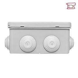 Коробка распределительная КМР-030-014 с крышкой (100х100х50) для прямого монтажа, 10 мембр. вводов серая IP55 plc-kmr-030-014 EKF