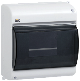 Бокс пластиковый КМПн 2/6 IP30 навесной KREPTA 3, с прозр.крышкой MKP42-N-06-30-09 IEK