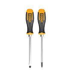 Набор отверток   (2 шт; S2) ударные, магнитный наконечник INGCO INDUSTRIAL HSGT280208