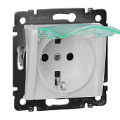 Изображение товара Розетка одноместная Valena скрытой установки Legrand с заземлением 16А белая