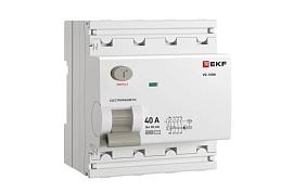 Выключатель дифференциального тока ВД-100N 4P 40А 30мА тип AC эл-мех 6кА PROXIMA EKF E1046M4030