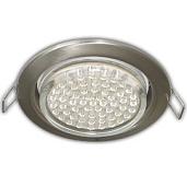 DL Светильник встраиваемый GX53 H4 Downlight without reflector_satin chrome 38х106 10шт в упак. FS5310ECB ECOLA