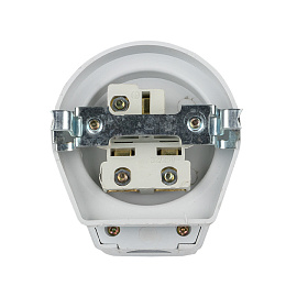 Разъем РШ-ВШ 32А 250В 2P+PE (СУ) пластиковый белый AS-250-H-02 EKF Proxima