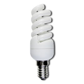 Лампа КЛЛ энергосберегающая 11Вт Е14 Light Spiral Micro Full Plus 2700K спираль теплый 98х32 /TS4W11ECC/ ECOLA