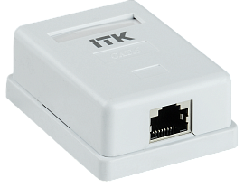 ITK Настенная инф. розетка RJ45 кат. 6 FTP 1-порт CS2-1C06F-12