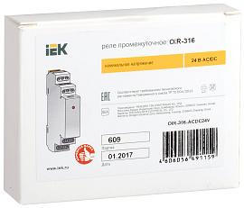 Промежуточное реле OIR 3 конт 16А 24В AC/DC OIR-316-ACDC24V IEK