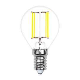 Лампа светодиодная 5 Вт E14 G45 3000К 420Лм прозрачная 200-250В шар Multibright филаментная (LED-G45-5W/WW/E14/CL/MB GLM10TR) UL-00002369 Uniel