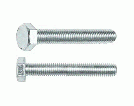 Шестигранный болт М8*50 DIN 933 (упак 50шт) BT8*50 КМ-Профиль