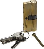Механизм цилиндровый, тип "ключ-ключ", цвет латунь, 5-PIN, 70мм ЗУБР "МАСТЕР" 52101-70-1