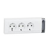 Блок розеточный 3х2К+З 16А нем.стд. 050625 Legrand
