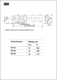 Пульт управления ПКТ-61 на 2 кнопки IP54  (BPU10-2) IEK