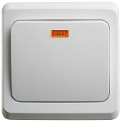 Переключатель одноклавишный ЭТЮД скрытой установки с подсветкой BC10-007BSysteme Electric