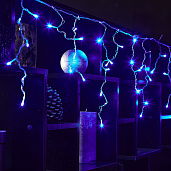 Гирлянда Бахрома 2х0,5м 48Led синий свет прозрачный провод 1,5м IP20 ULD-B2005 UL-00010937 Uniel