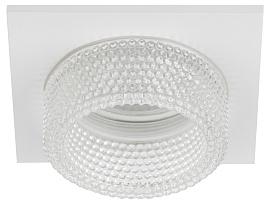 Светильник встраиваемый декоративный DK110 WH/CL MR16 GU5.3 белый прозрачный Б0058411 ЭРА