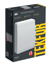 Бокс пластиковый ЩРН-П-24 IP41 навесной TEKFOR бел. дверь 385х290х102 TF5-KP13-N-24-41-K01-K01 /уп.1шт/ IEK