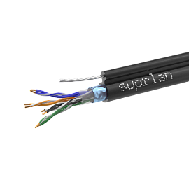 Кабель витая пара SUPRLAN Median FTP 5e 4x2xAWG24 Cu PE Out. T-FG8 (трос) 01-1035-1