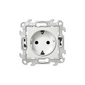 Розетка 2К+З без защ штор Push&Go, белый 2420434-030 Simon 24 Harmonie