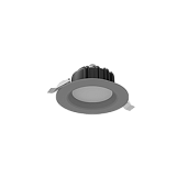 Светильник светодиодный 11Вт Downlight 3000К круг встраив IP54 сер мат V1-R0-H0011-10000-4401130 Вартон