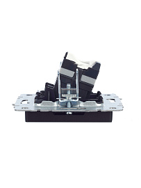 Розетка компьютерная RJ45 кат.5E РК10-БрЧ черный BR-K10-1-K02 BRITE  IEK