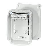 Hensel KF 1006 G - Коробка отв., УФ, IP 66/67,5 (130х180х77 мм),сер,на 10 ввод.М20/25/32 (62000059)