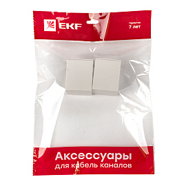 Соединитель (60х40) (4 шт) Plast Белый PROxima conw-60-40x4 EKF
