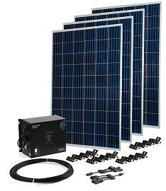 Комплект TEPLOCOM Solar-1500 + Солнечная панель 250 Вт х 4 Бастион