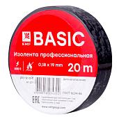 Изолента, класс А (профессиональная), 0.18х19мм, 20 метров, черная plc-iz-a-b EKF Basic