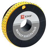Маркер-кабельный 4,0кв.мм "0" (к-500ед) (ЕС-2) (plc-KM-4-0)/1рул/ EKF