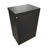 Шкаф настенный 19" 18U 908x600х450мм метал. передняя дверь с замком 2 боковые панели черный (RAL 9004) (разобранный) WRline WR-TW-1845-SR-RAL9004
