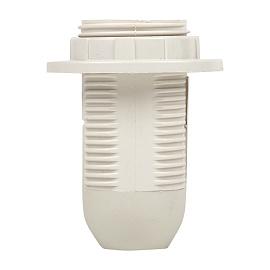 Патрон термопластик Е14 с кольцом белый LHP-E14-r EKF