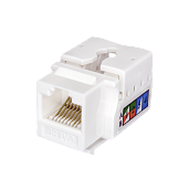 Keystone Jack 8P8C (RJ-45), UTP, 5e. инструментальная заделка, белый 10-0313 SUPRLAN