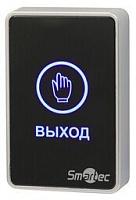 Кнопка выхода сенсорная, черная, накладная, пластик, НЗ/НР контакты, 12-24 В(DC) 86х50х20 мм ST-EX020LSM-BK Smartec