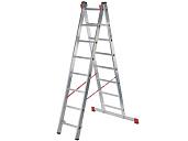 Лестница двухсекционная профессиональная NV3220 2х20 ступеней, 5,28-9,05 м; алюминий Новая высота 3220220