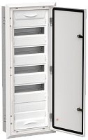Корпус металлический ЩРв-60 (1х60) 880х365х130мм IP31 белый (одна дверь) TI5-50-V-060-31 TITAN 5 IEK