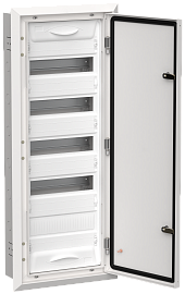 Корпус металлический ЩРв-60 (1х60) 880х365х130мм IP31 белый (одна дверь)  TI5-50-V-060-31 TITAN 5 IEK