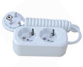 Колодка 2 гнезда, с заземлением 32.75.221.0400, Tplast